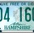 New Hampshire License Plate