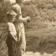 John & Dad Fishing, Brinton Brook, Early 50's