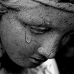 weeping statue
