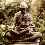 reading statue