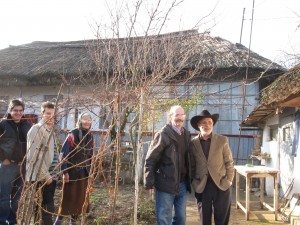 Mihail, Andy, Alexandru, and myself at the Gorova Farm