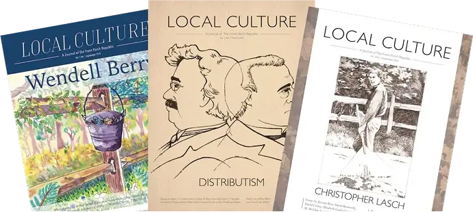A stack of three Local Culture journals